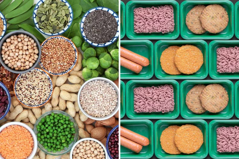 Los veganos necesitan proteínas ultraprocesadas para una dieta saludable