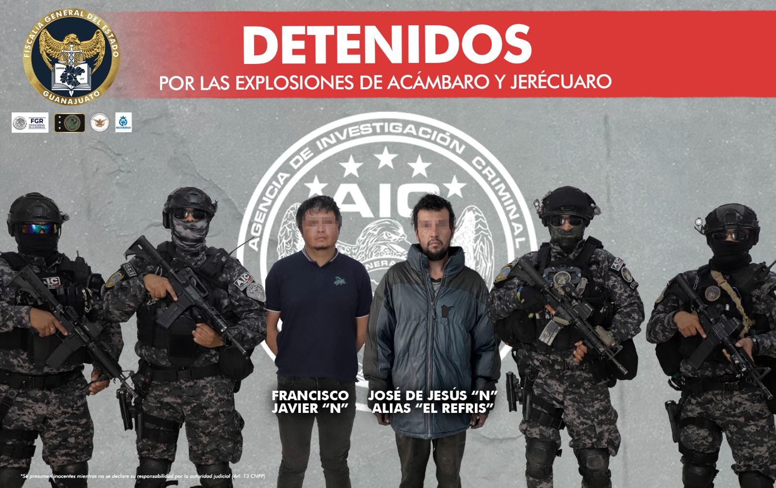 Detienen a dos presuntos implicados en los coches bomba de Guanajuato; marchan por la paz en Acámbaro