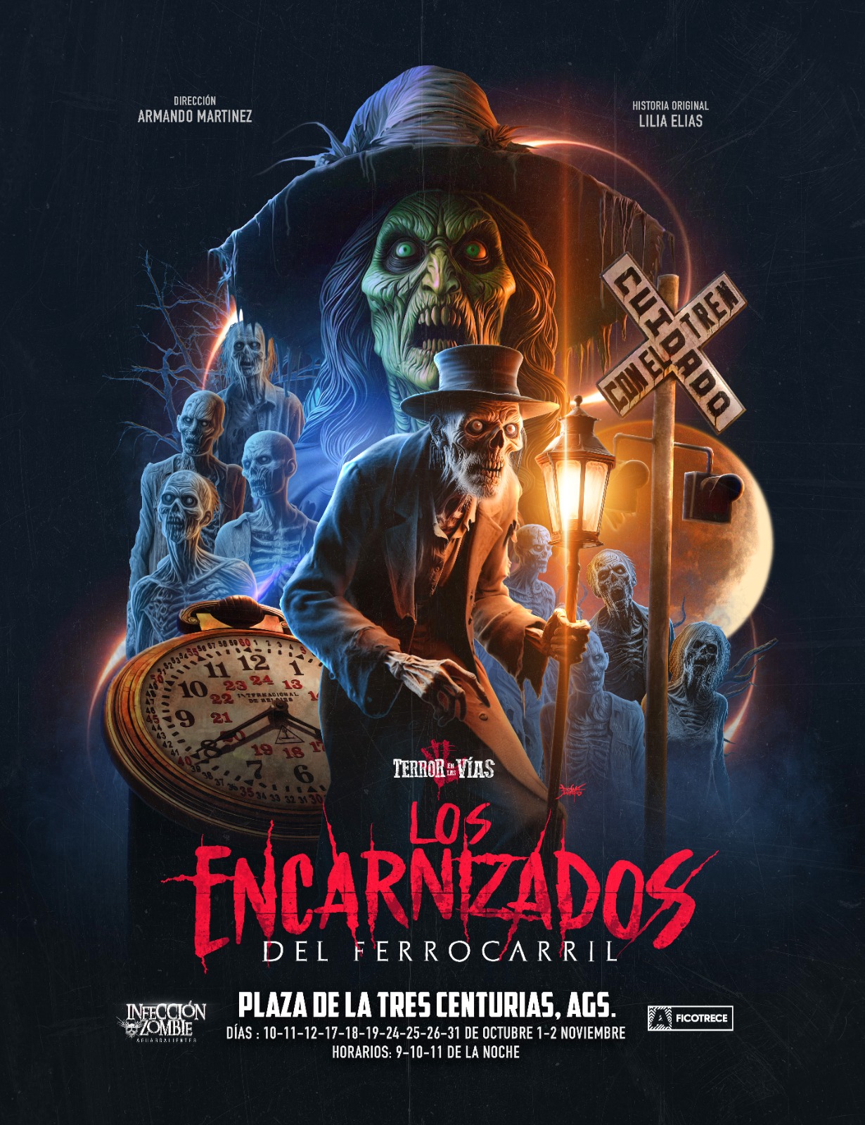 Los Encarnizados del Ferrocarril: llega teatro de terror a la antigua estación de ferrocarriles en Aguascalientes