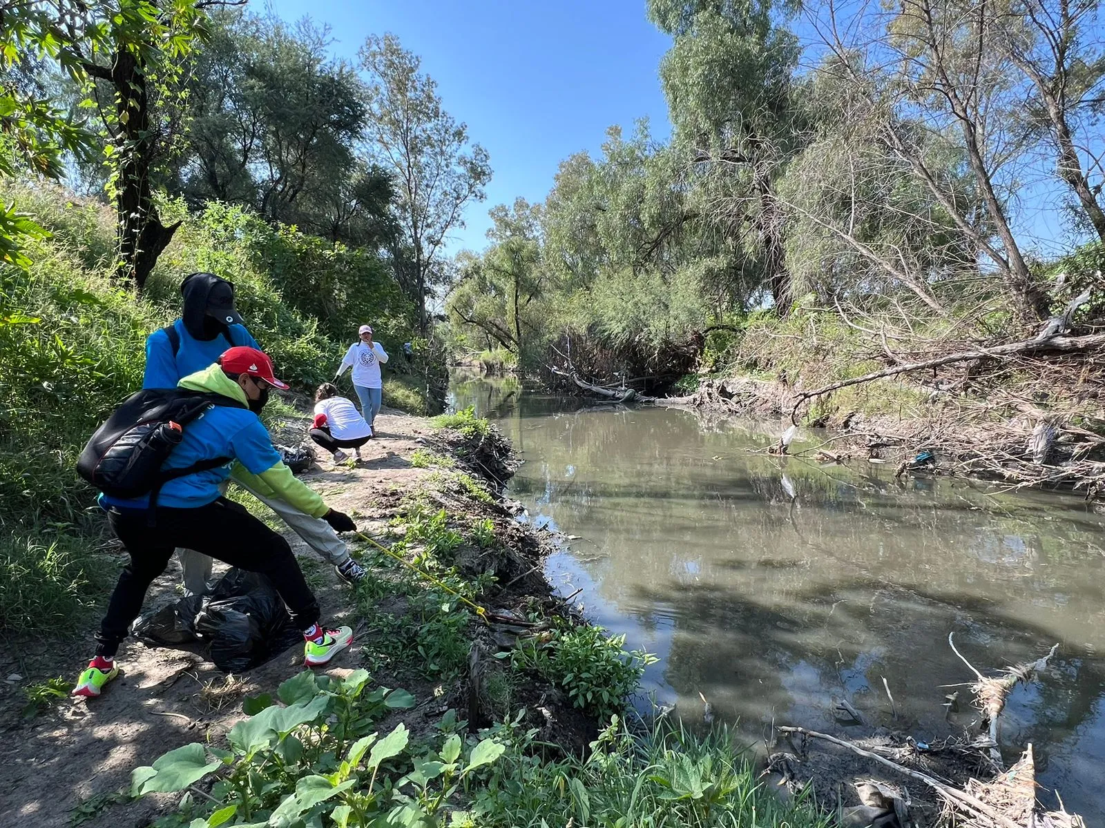 Retiran 36 toneladas de basura del Río San Pedro