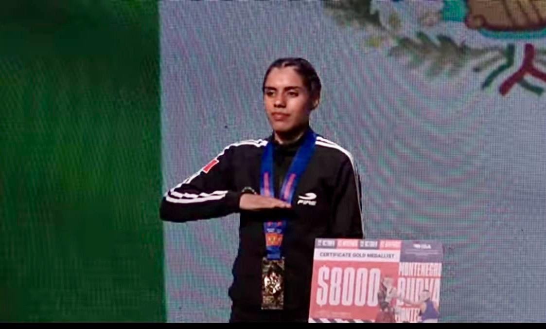Valeria Amparán, duranguense y campeona mundial en boxeo