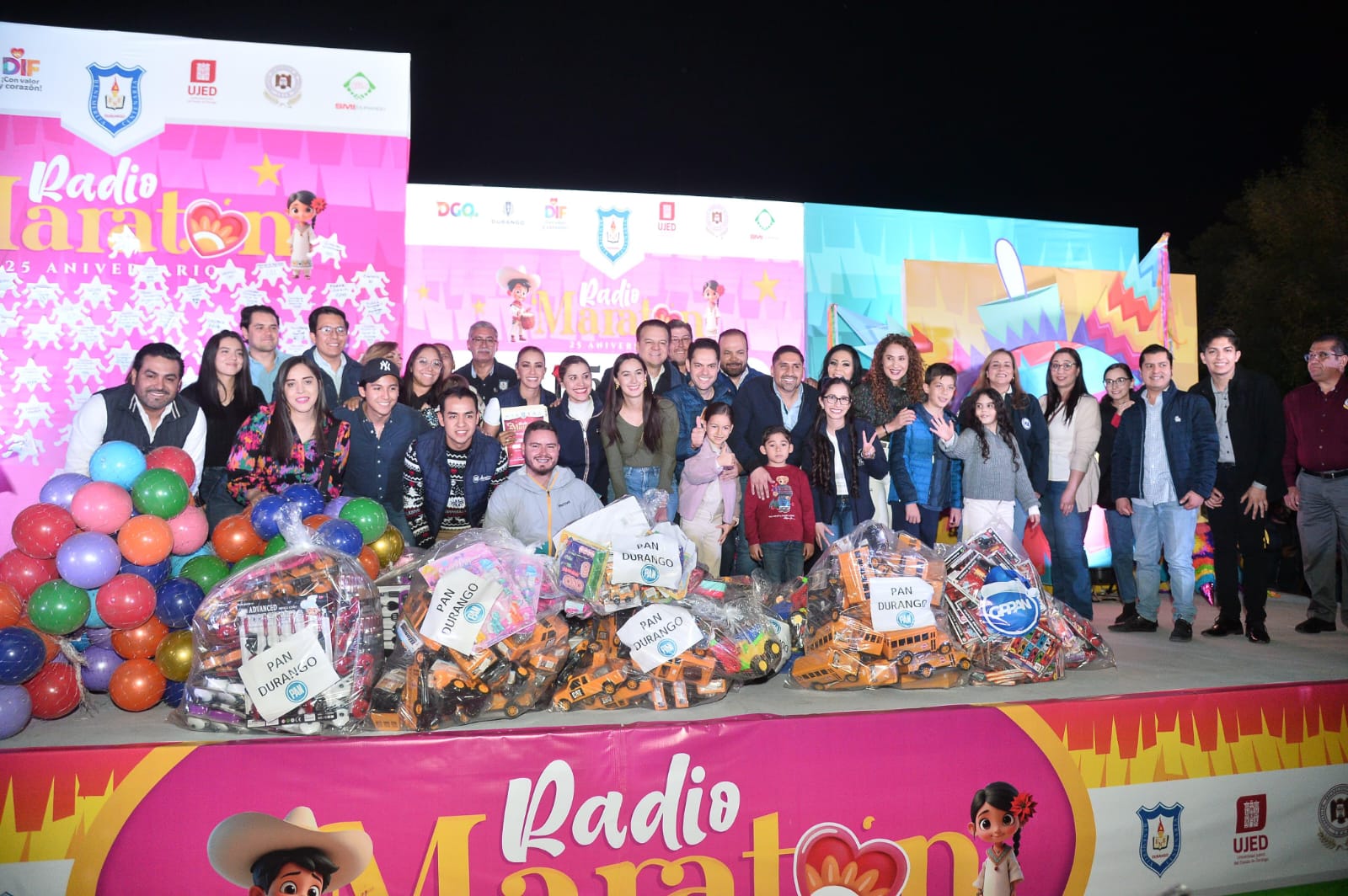 ¡Meta superada! más de 245 mil juguetes recaudados en el Radiomaratón 2024