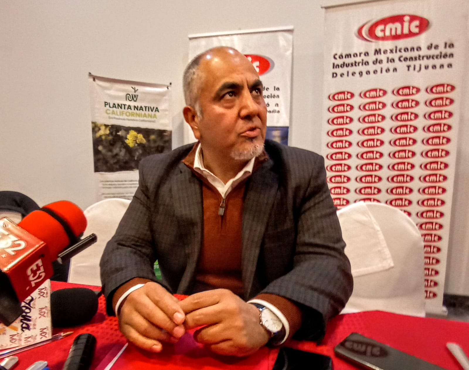 Gabriel Vizcaíno, presidente de la Cámara Mexicana de la Industria de la Construcción (CMIC) en Tijuana.