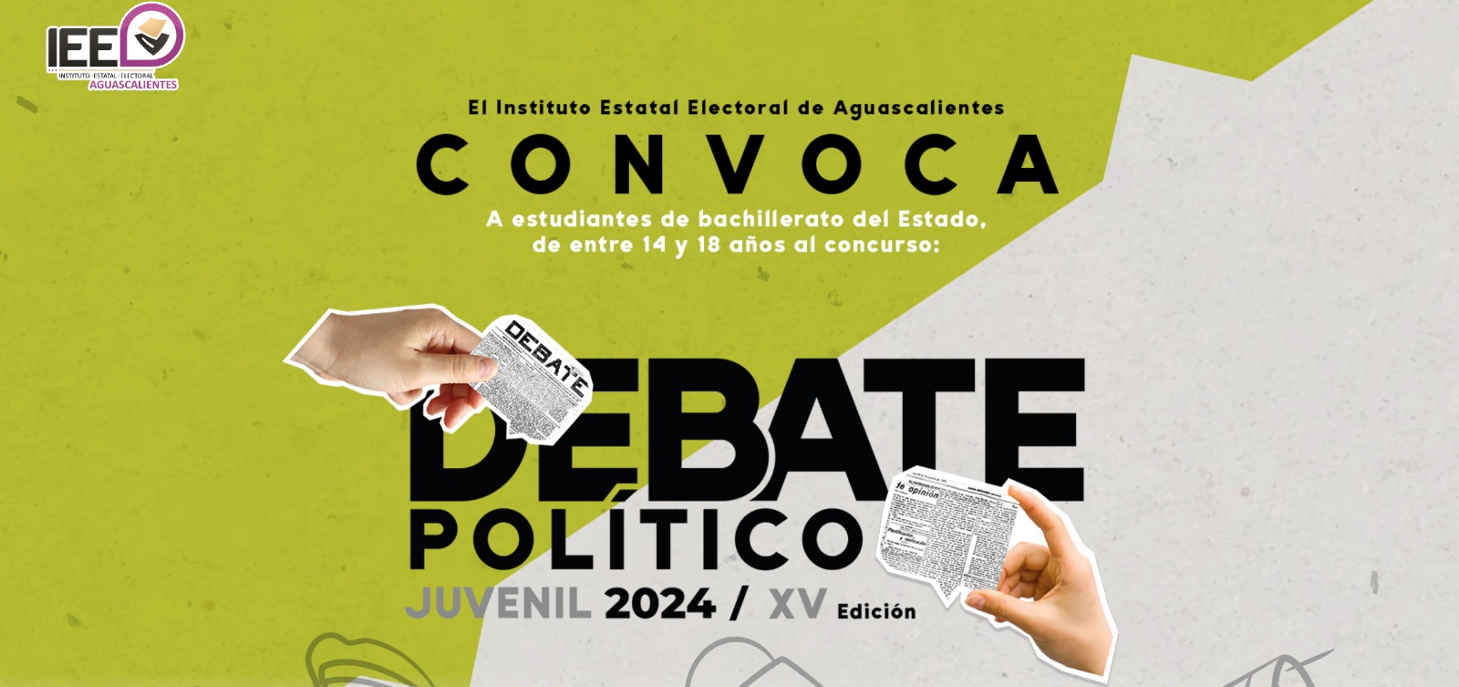 Convoca IEE a concurso de Debate Político Juvenil: premios alcanzan los 10 mil pesos