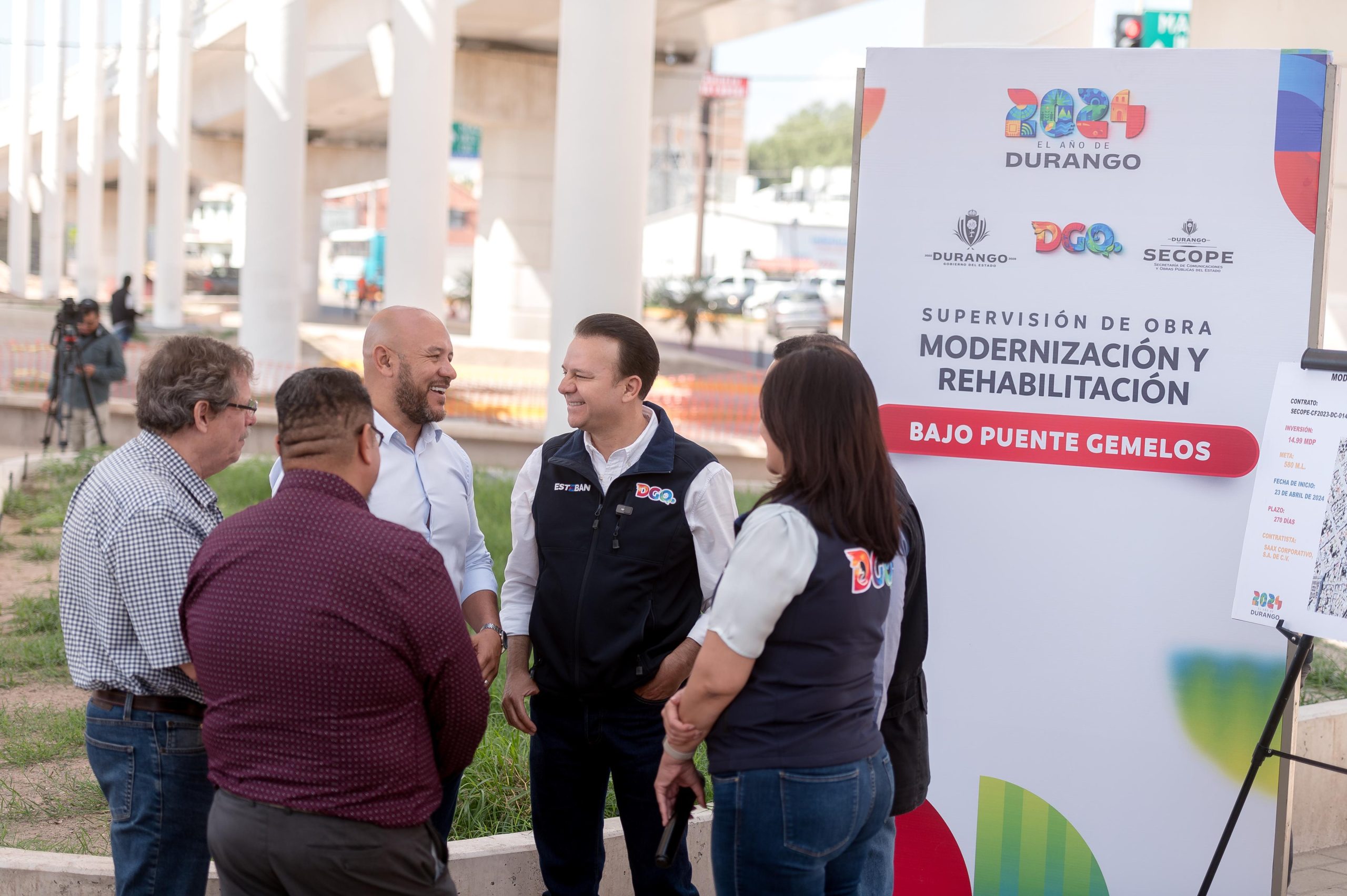Ya casi lista rehabilitación bajo Los Puentes Gemelos. Obra registra avance del 95%