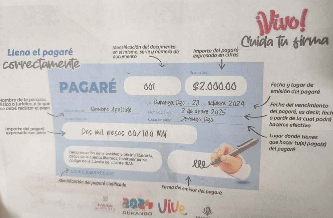 ¡Cuidado! Familias pierden hogares por firmar pagarés en blanco en Durango