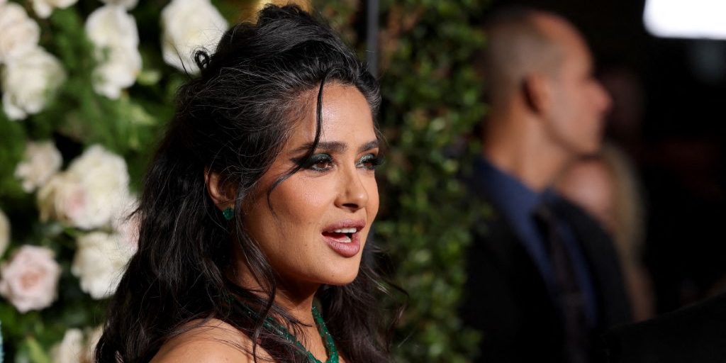 Salma Hayek no deja a nadie indiferente a su paso por las alfombras rojas.