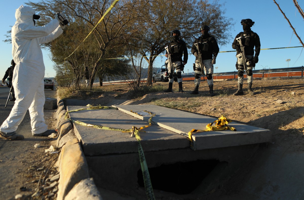 El túnel localizado a pocos metros de la frontera puso en alerta a autoridades de ambos lados del Río Bravo.