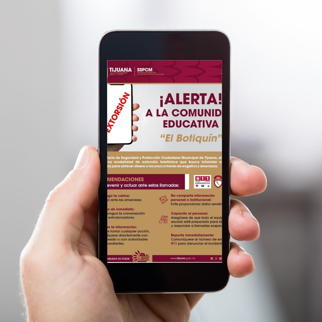 Nueva Modalidad de Extorsión Telefónica en Tijuana: “El Botiquín” Alerta a Escuelas