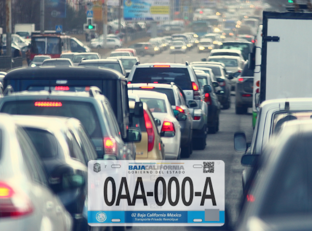 Polémica y confusión por el canje de placas vehiculares en Baja California
