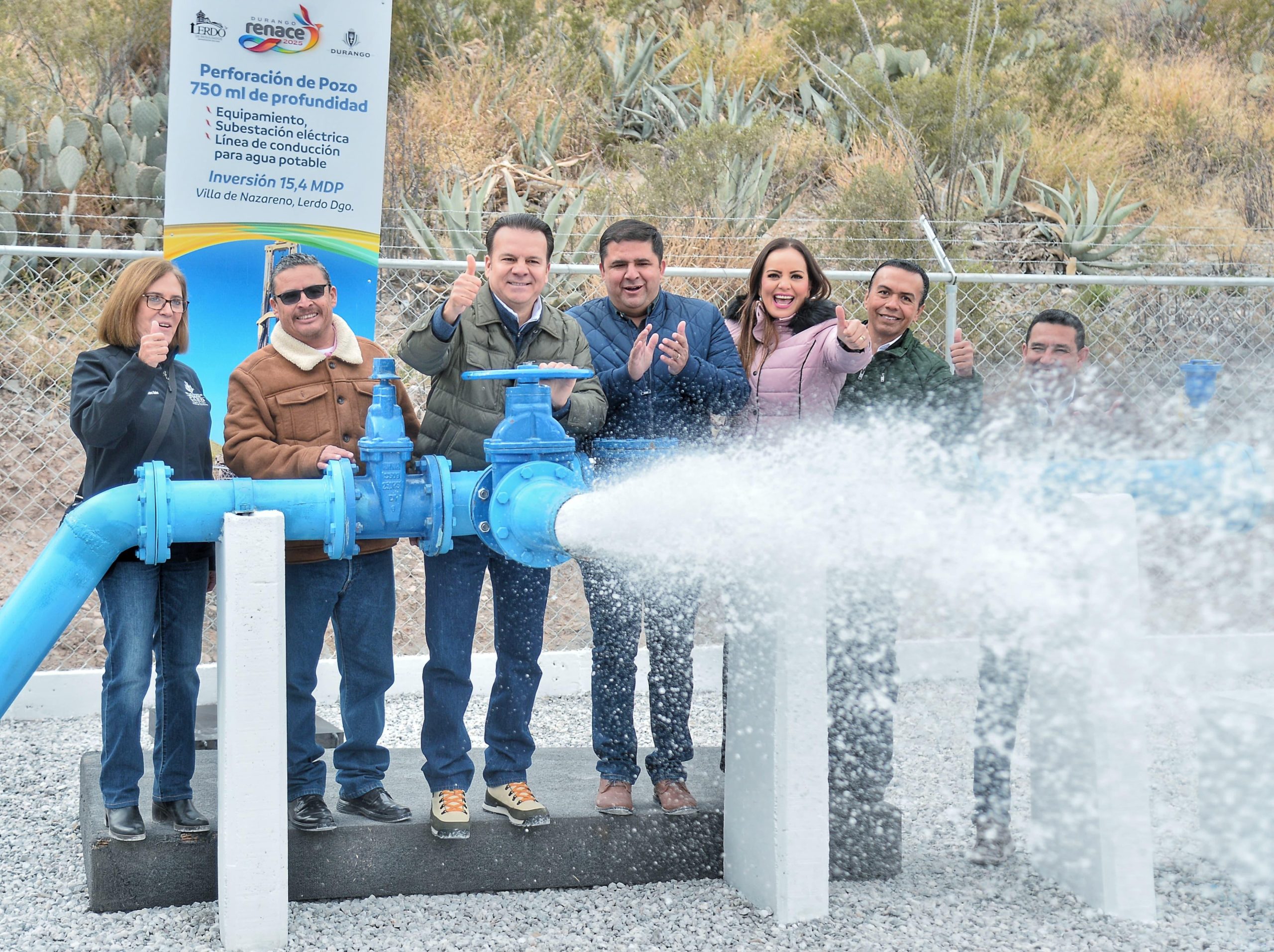 Ponen en marcha pozo de agua en Lerdo: abastecerá a 11 mil 500 familias 