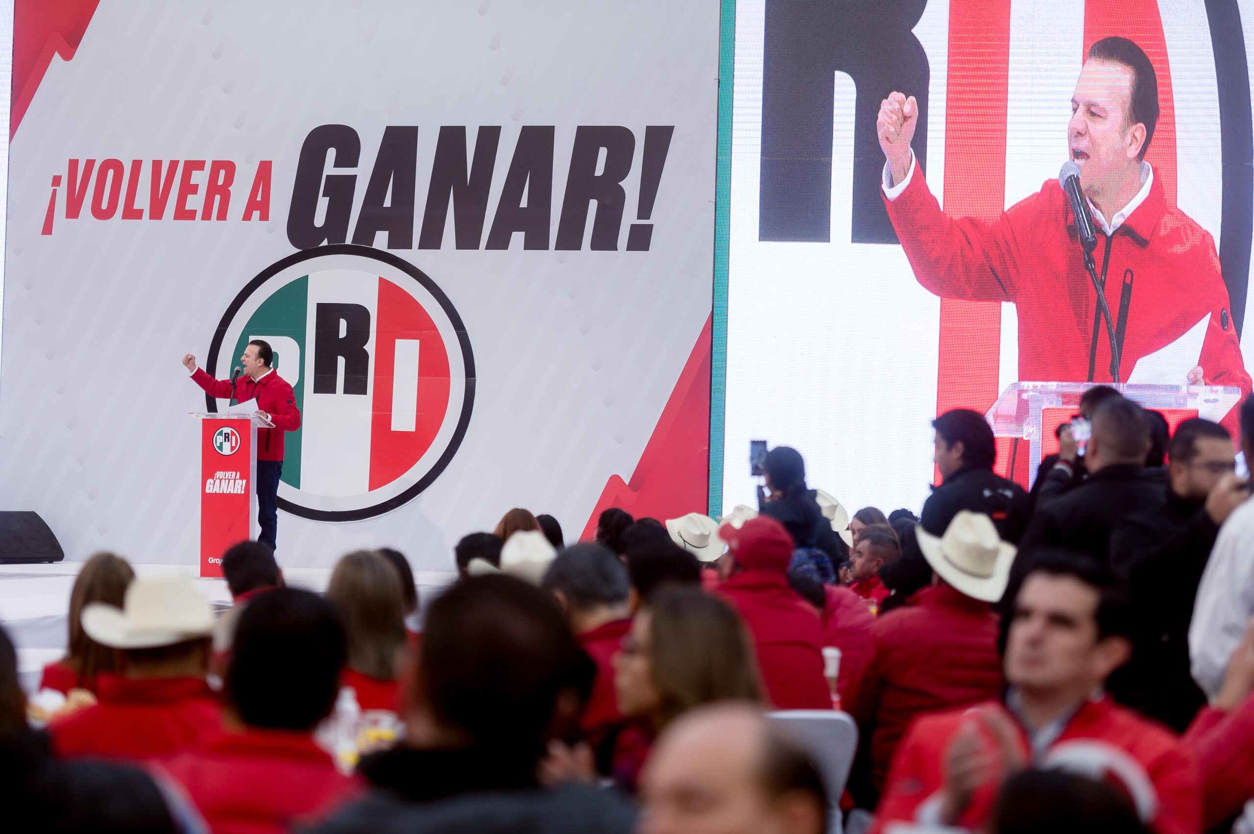 “Volveremos a ganar” dice Esteban Villegas ante militantes del PRI en Durango