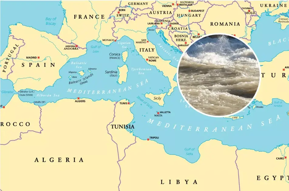 La inundación más grande de la tierra rellenó el mar Mediterráneo hace cinco millones de años
