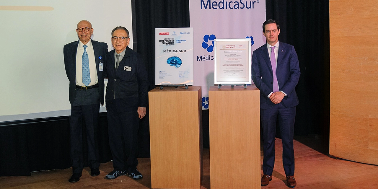 Médica Sur recibe la certificación del Modelo Único de Evaluación de la Calidad por el Consejo de Salubridad General