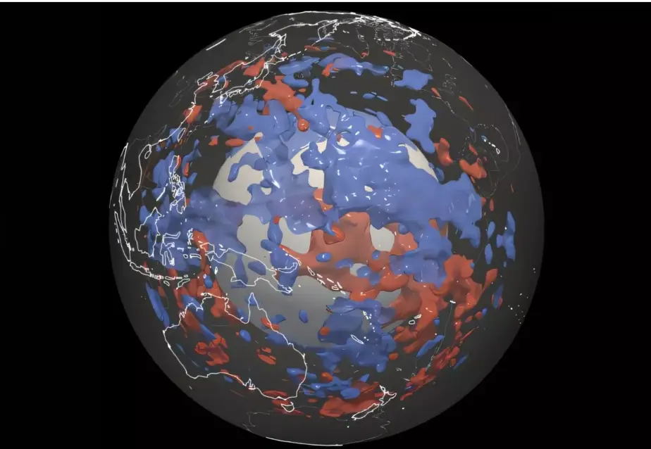 Placas tectónicas recién halladas revelan secretos del manto terrestre
