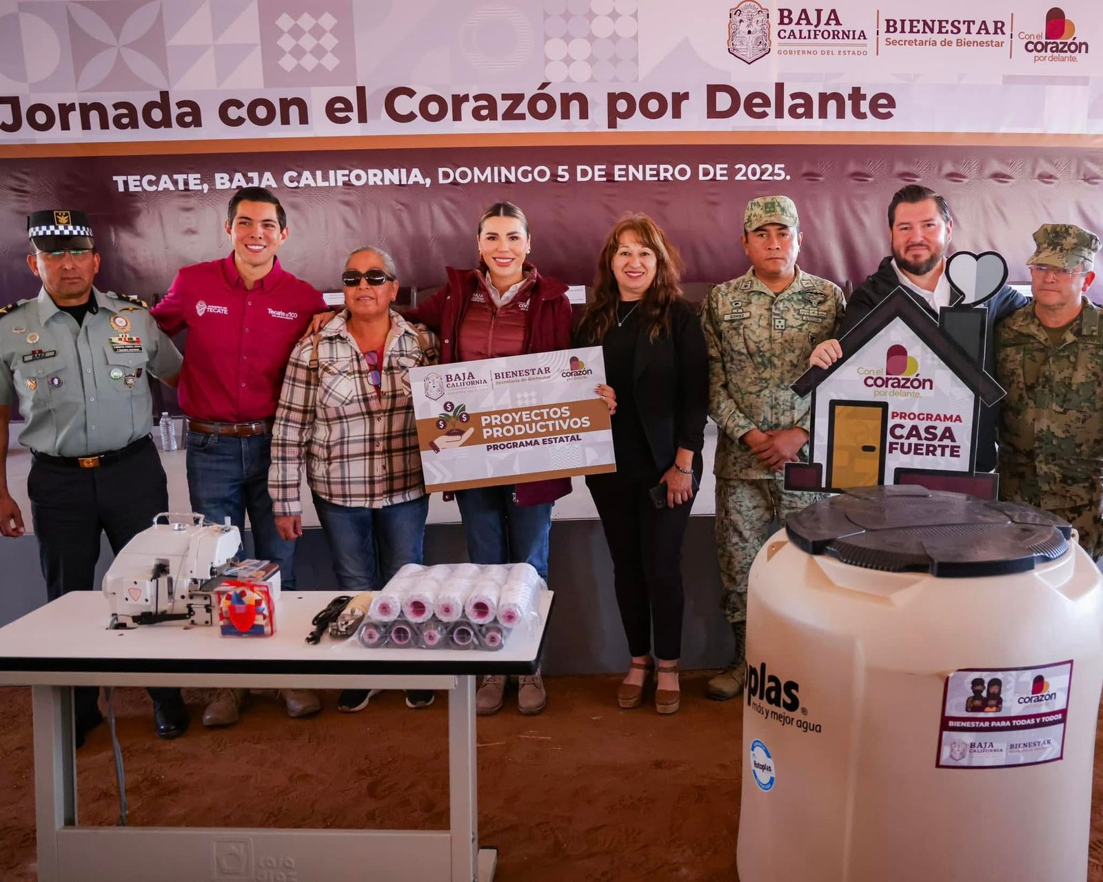 Marina del Pilar Encabeza la Jornada “Con el Corazón por Delante” en Tecate para Mejorar el Bienestar de las Familias