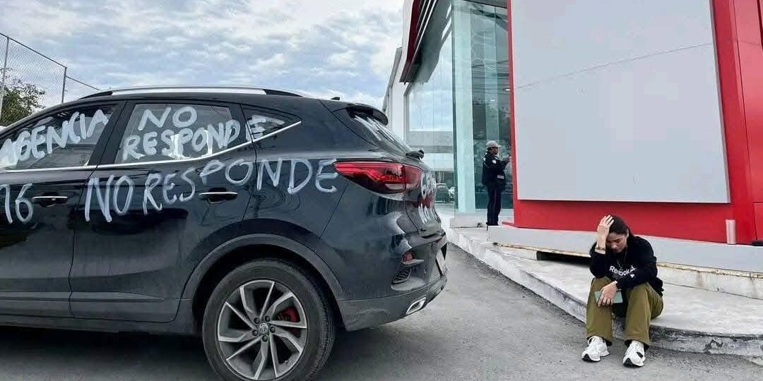 Manifestación masiva en Reynosa contra agencia automotriz se vuelve viral