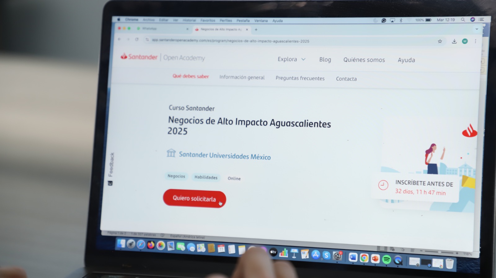 Universidades de Chile, España y Estados Unidos abren cursos para emprededores