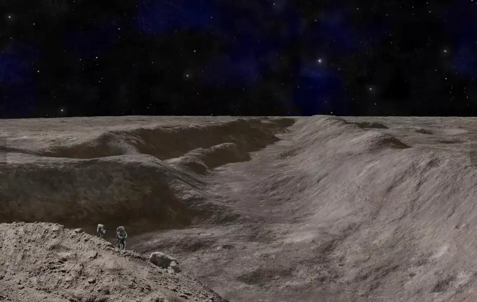 Cómo un asteroide impactó la Luna y creó dos grandes cañones