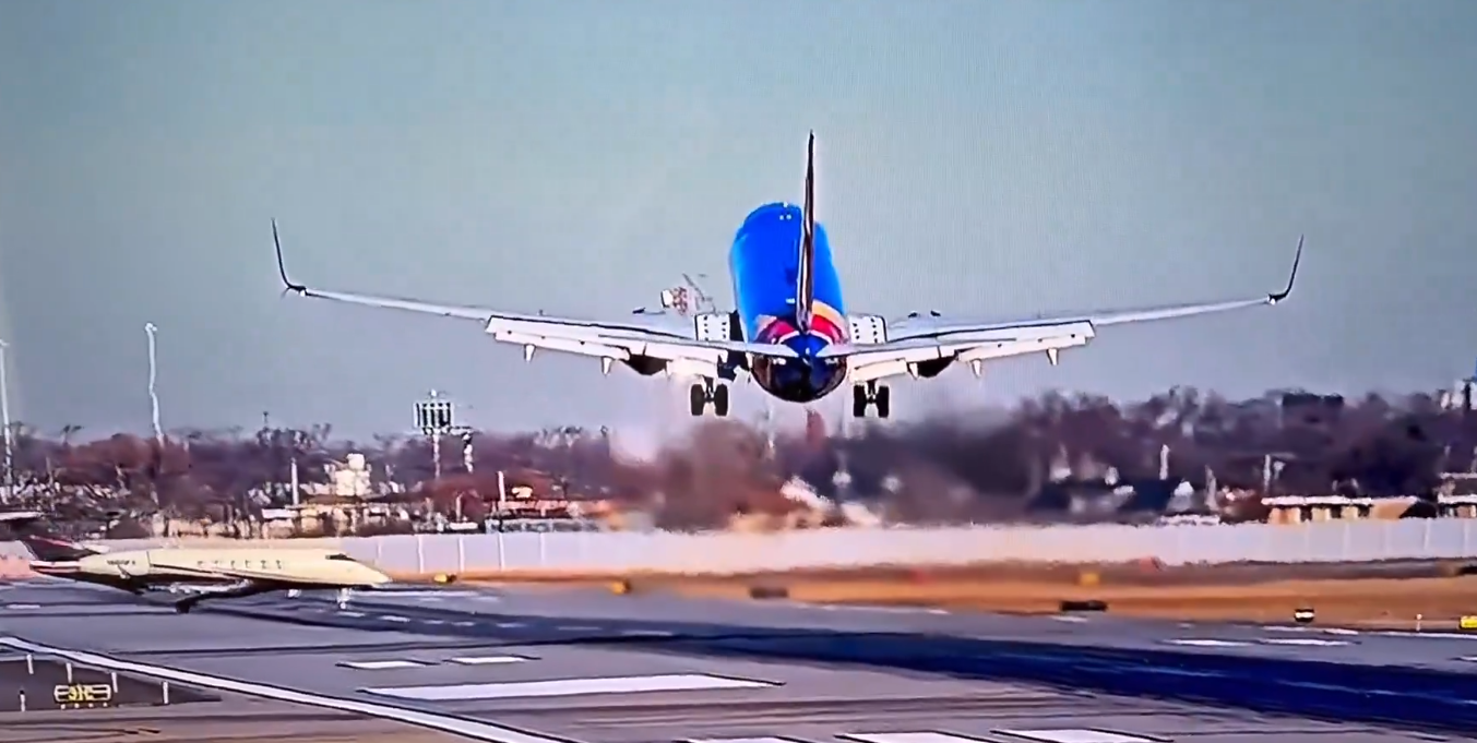 VIDEO: avión de Southwest Airlines y jet privado tienen incidente en Chicago