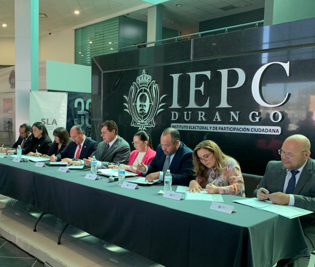 Firman convenio que busca evitar corrupción en elecciones en Durango