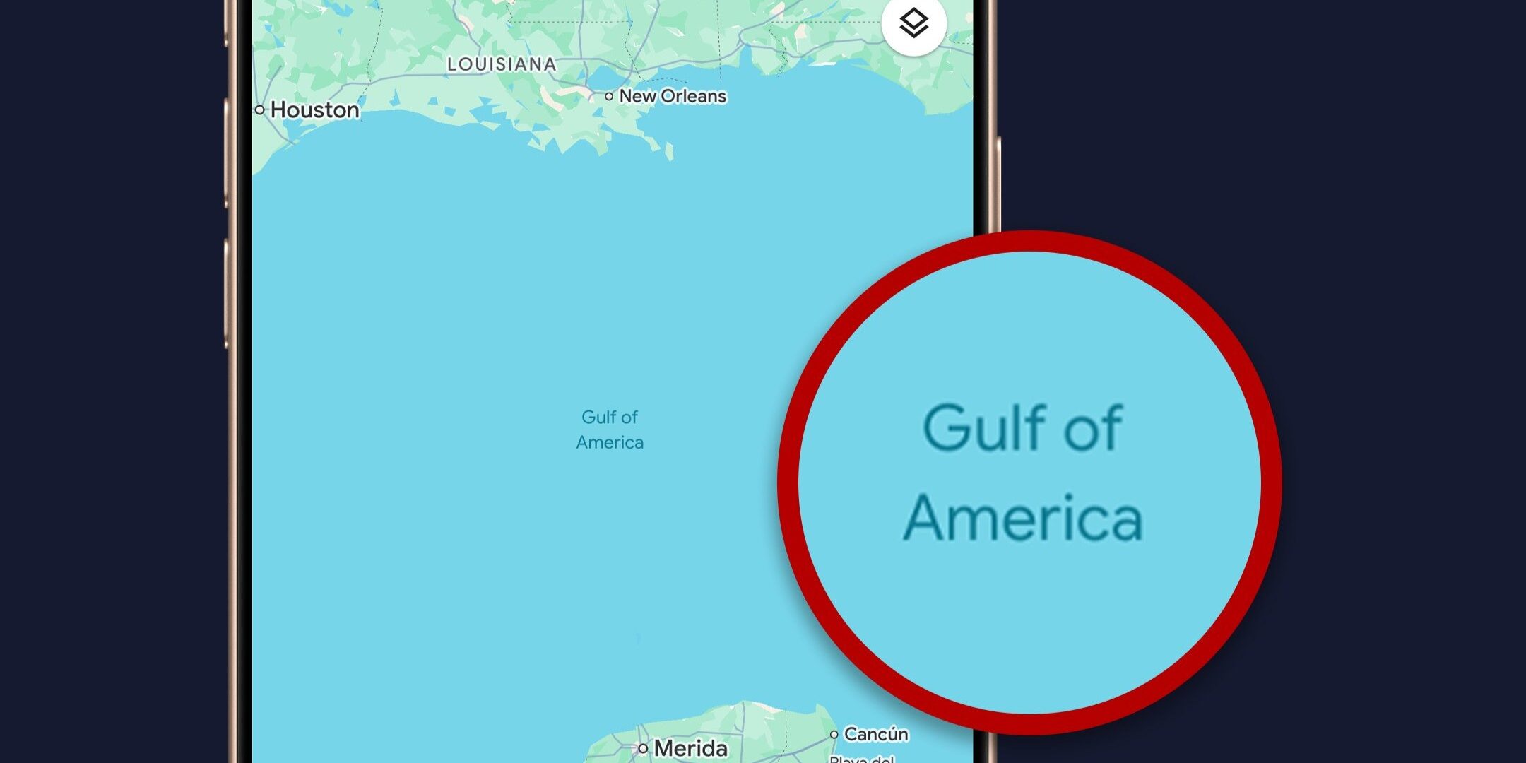 Para Google, el Golfo de México es &#8216;Golfo de América&#8217; en su aplicación Maps