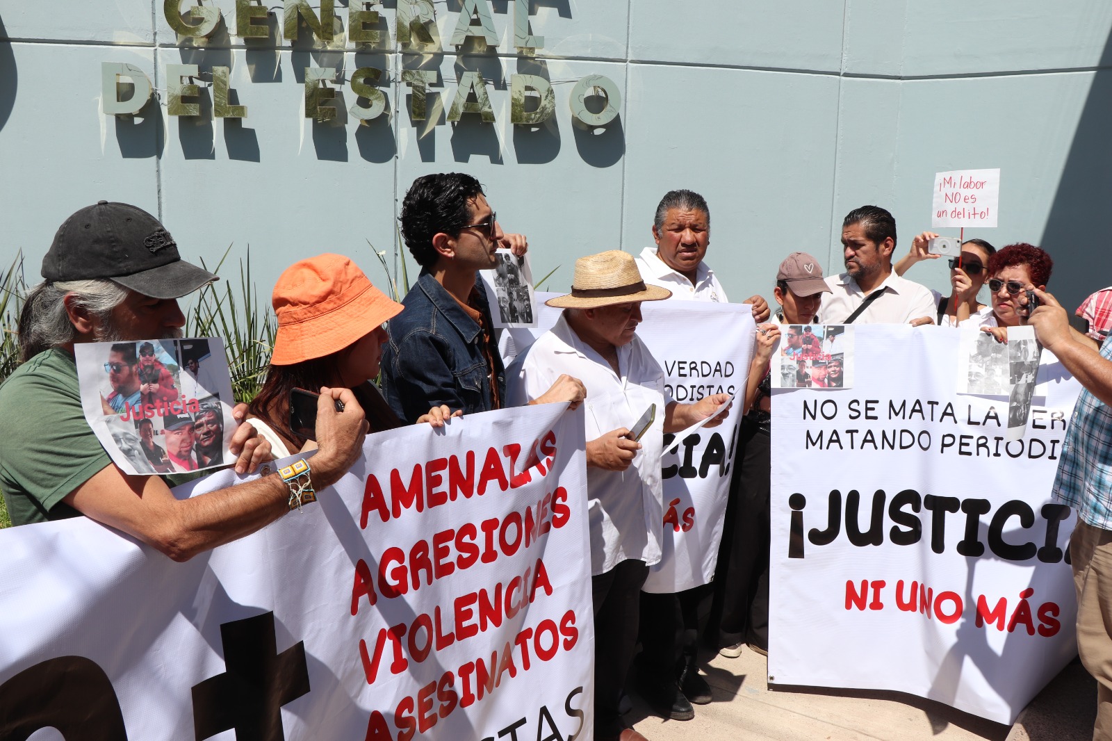 Protestan periodistas por agresiones y asesinatos en Guanajuato