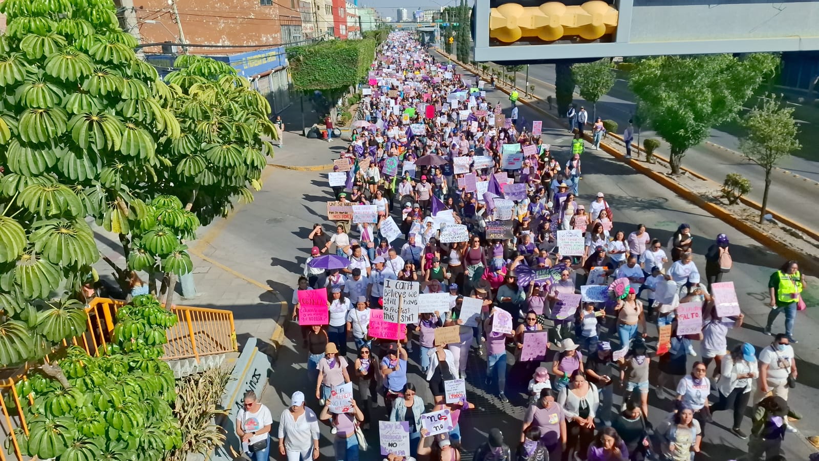 Protestan durante el 8M en Guanajuato, primer lugar en asesinatos de mujeres