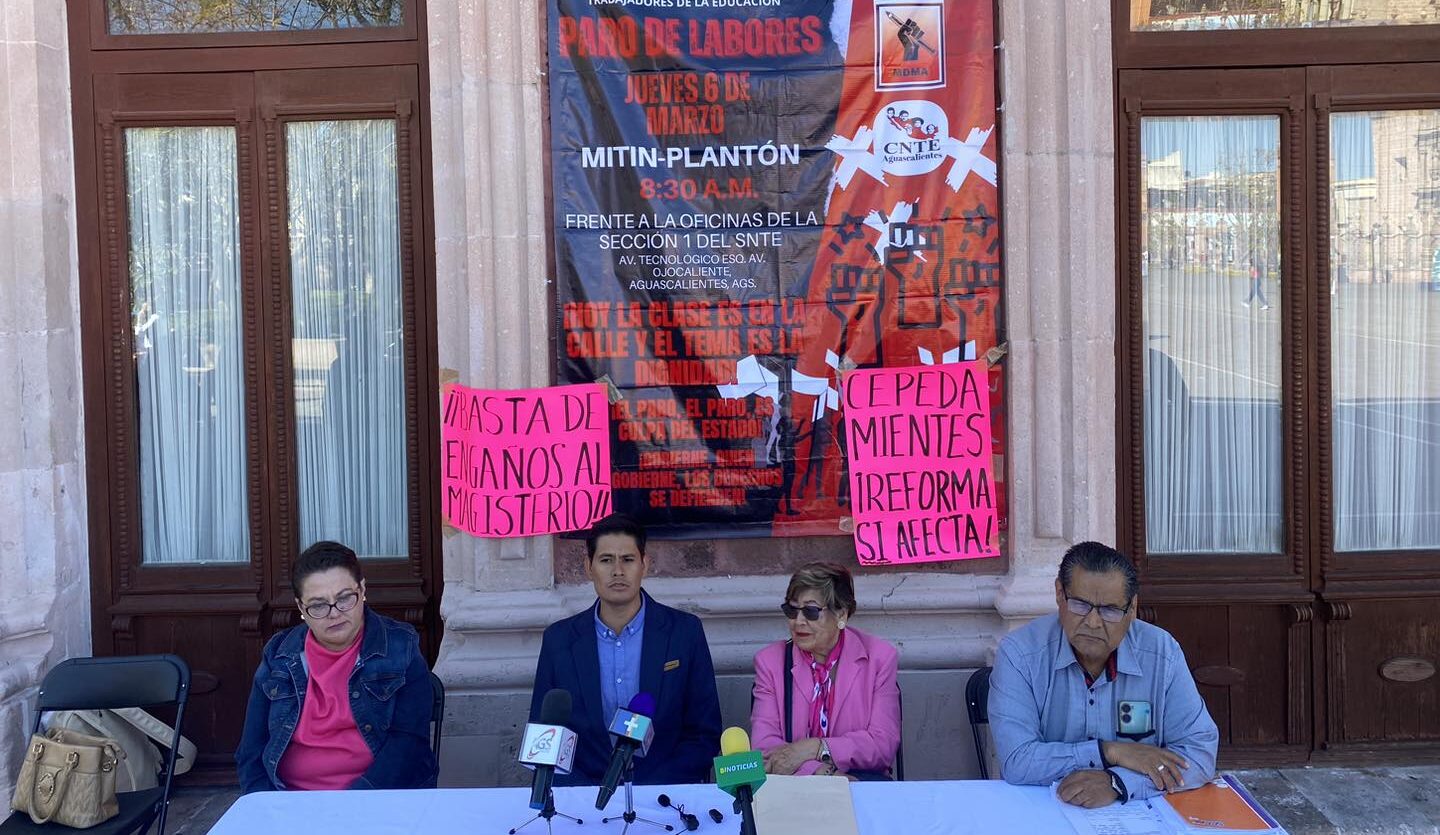 CNTE promete paro de labores en Aguascalientes: IEA asegura que clases no se suspenden