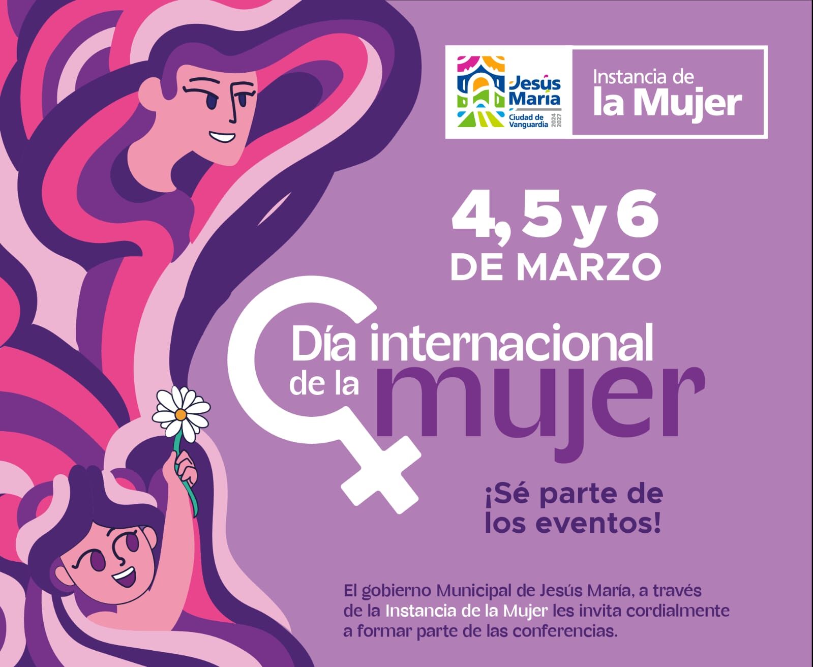 Estas son las actividades en Jesús María rumbo al 8M