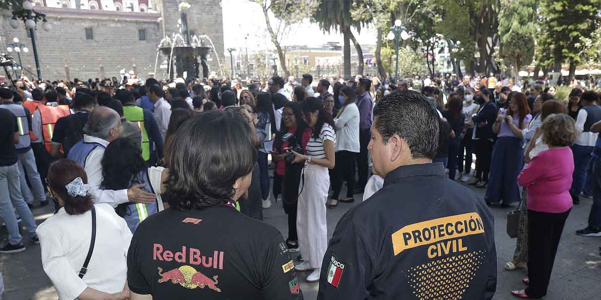 Participación masiva de poblanos se sumaron al simulacro nacional de emergencia