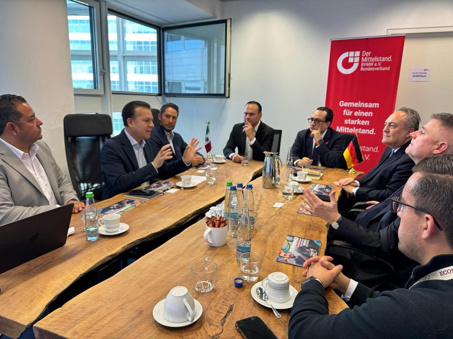 Durango fortalece lazos con empresas alemanas 