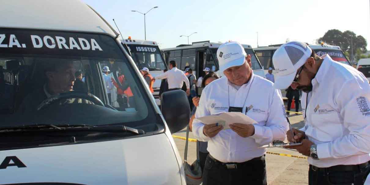 SMT Puebla frena la revista vehicular: Aplazada hasta nuevo aviso