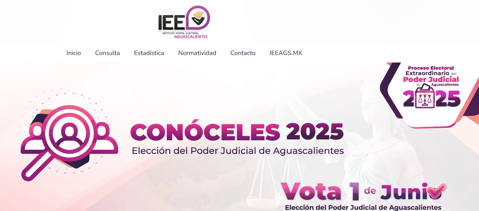 Menos del 2% de electores ha mostrado interés en las candidaturas judiciales en Aguascalientes
