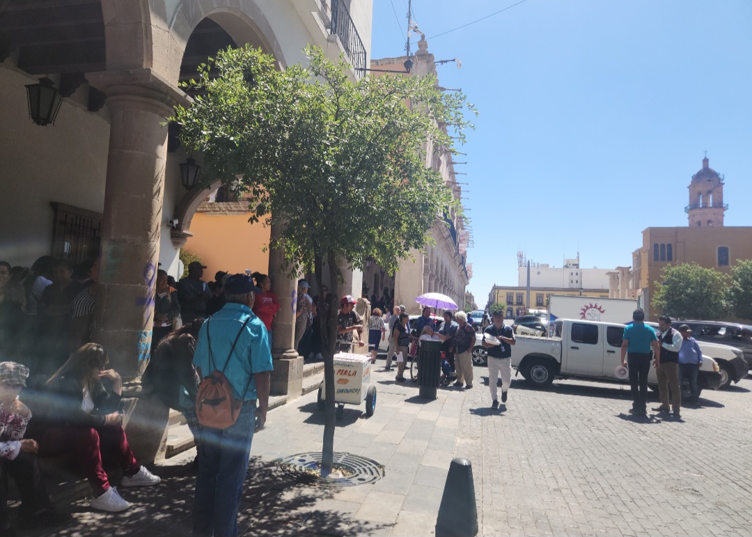 Manifestación contra plataformas
