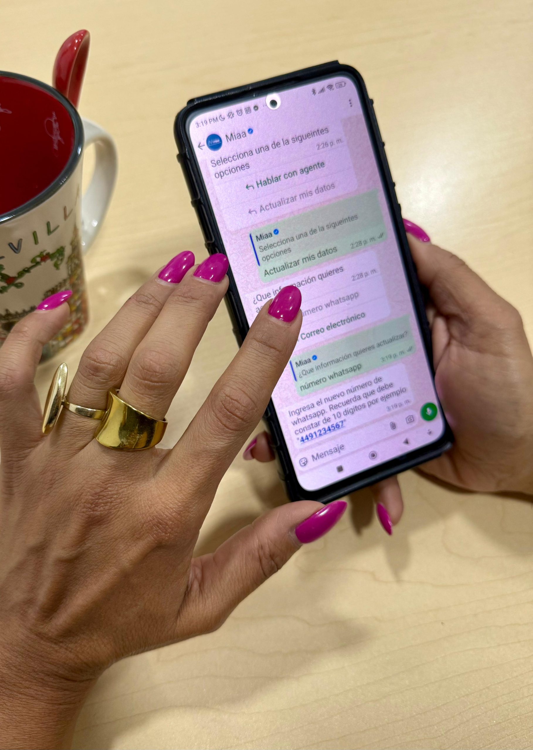MIAA enviará estados de cuenta por WhatsApp