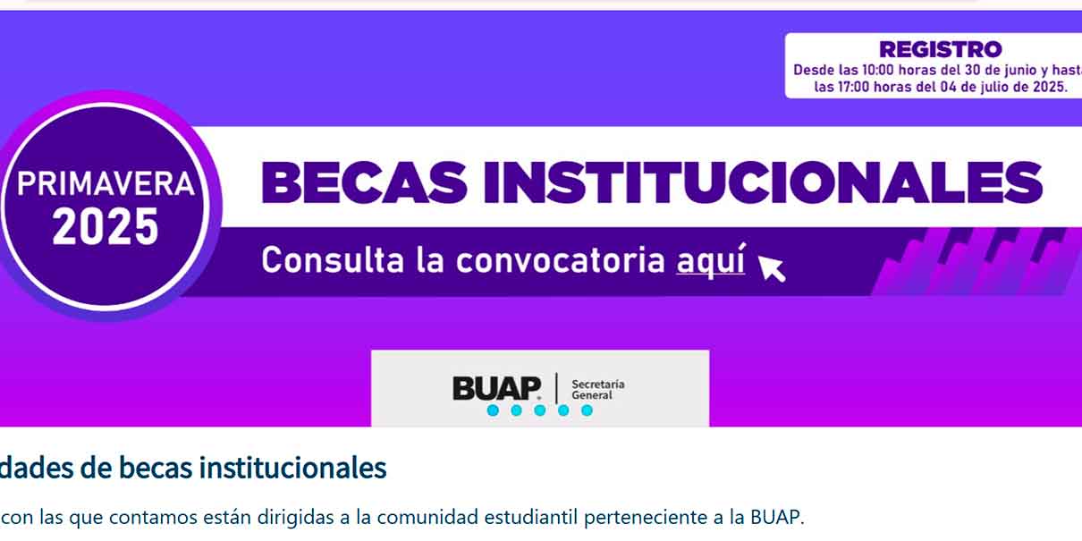 BUAP abre registro para Becas 2025: va dirigido a estudiantes de preparatoria y licenciatura