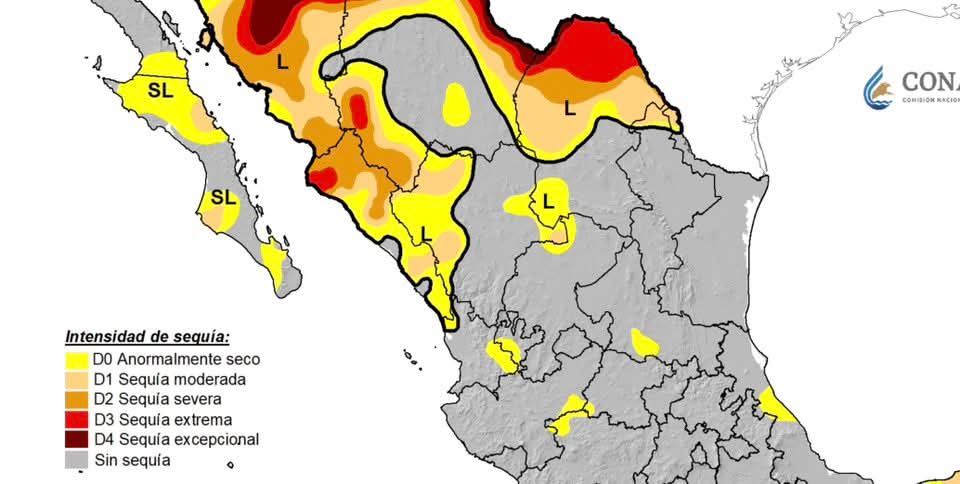 ¡Se reduce drásticamente sequía en Durango!