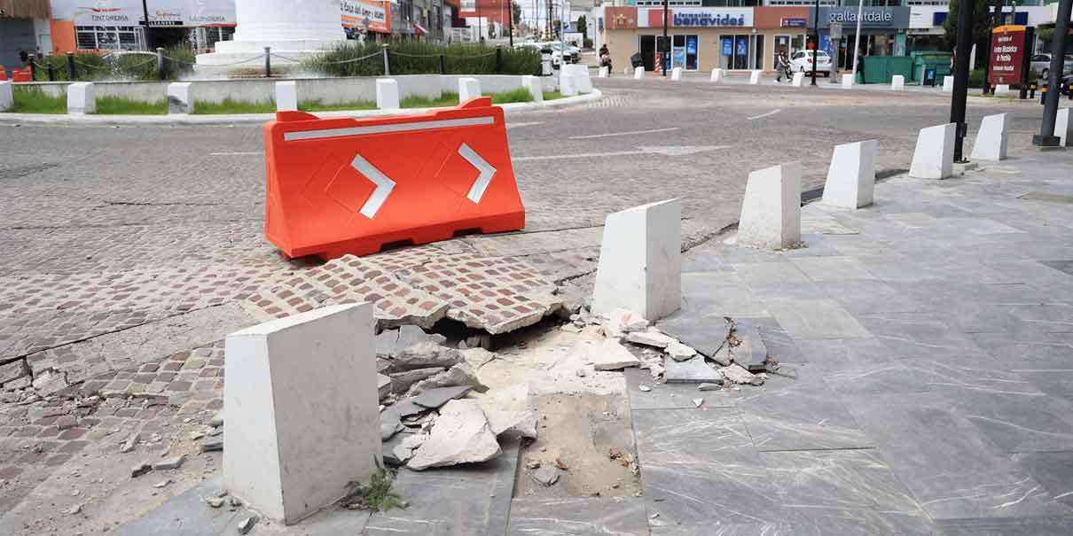 Lluvias evidencian mala calidad en obras pasadas de la Avenida Juárez