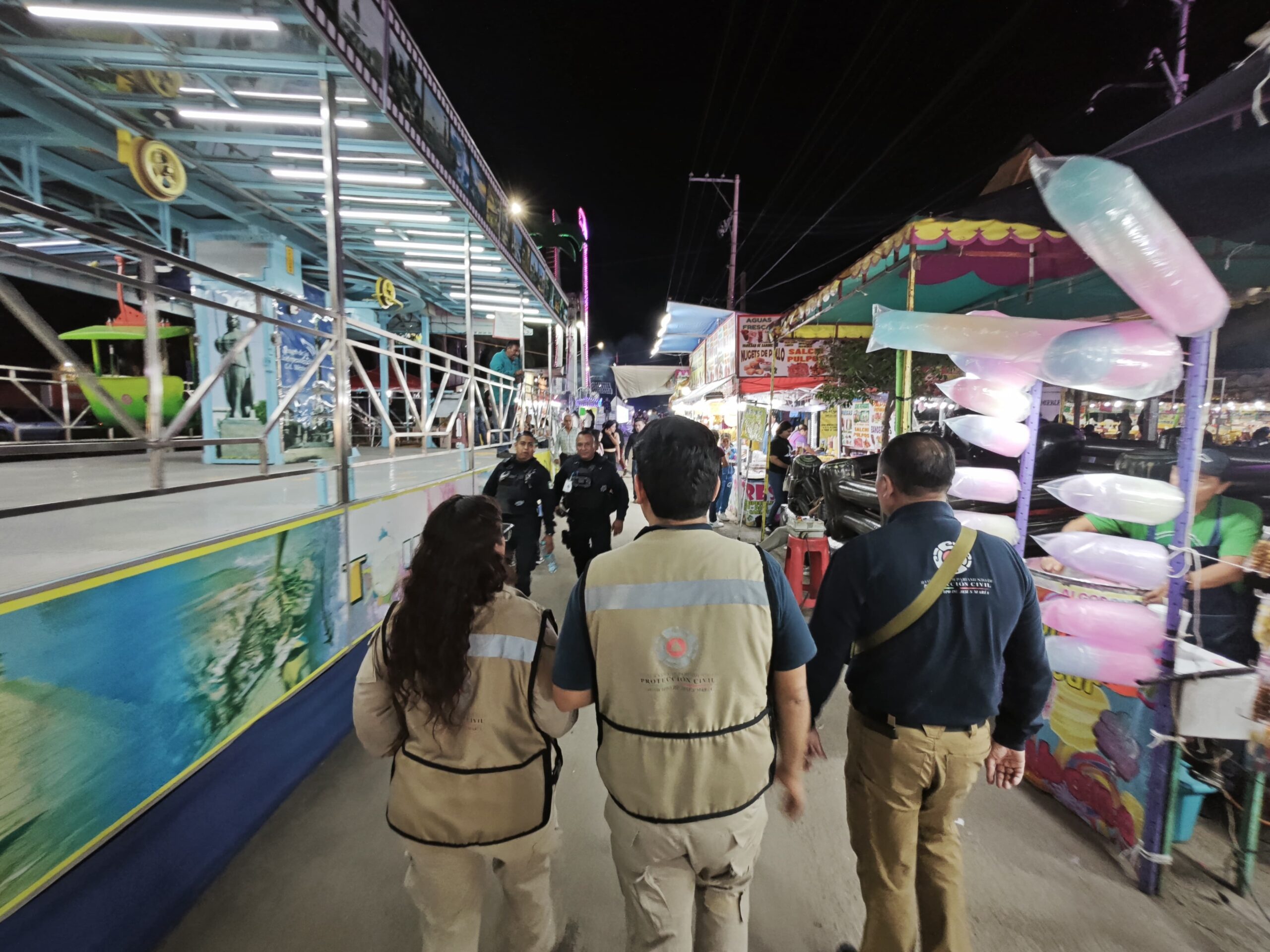 Supervisan establecimientos de la Feria de los Chicahuales para reforzar medidas de seguridad