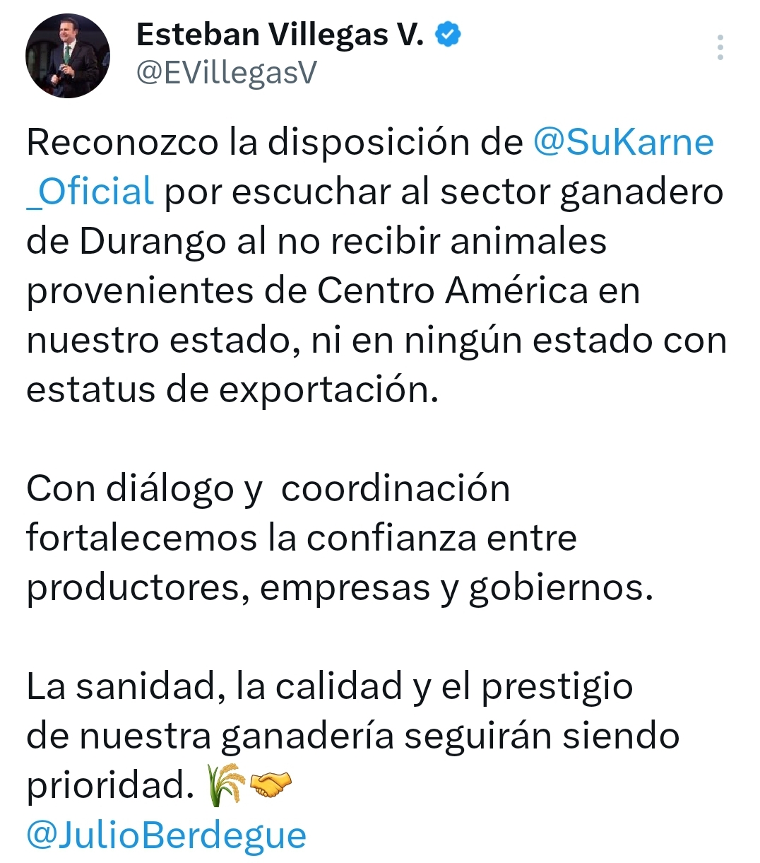 SuKarne dejará de importar ganado centroamericano y priorizará producción nacional
