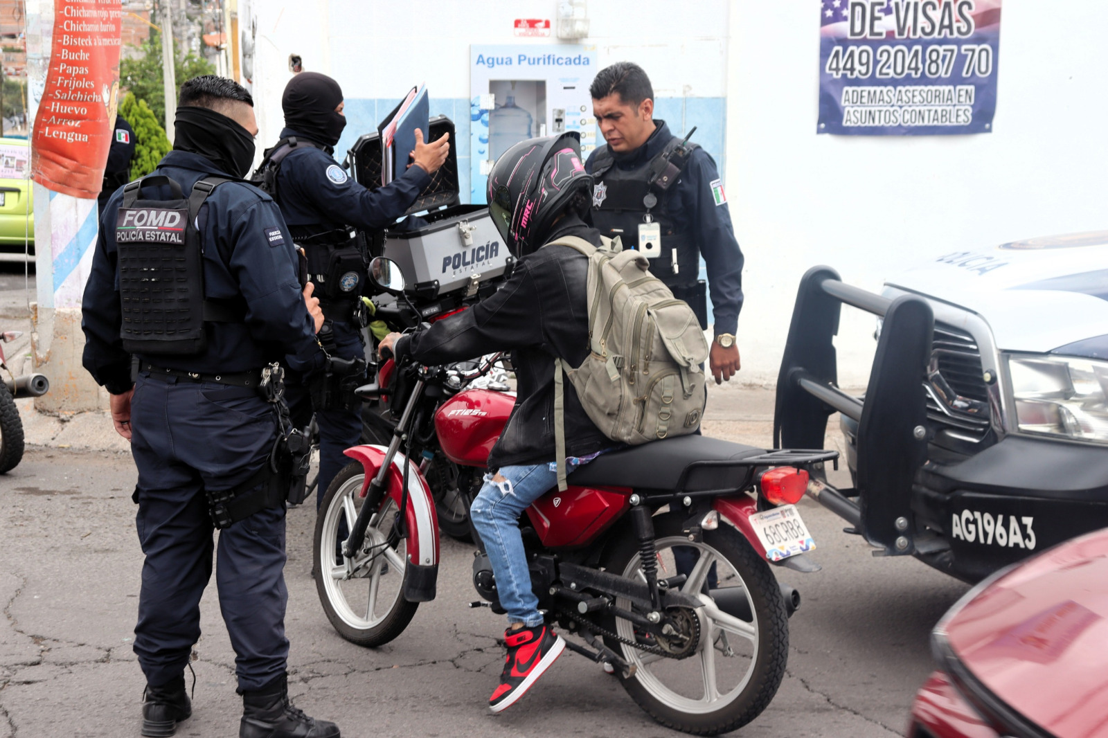 Intensifican revisiones a motociclistas para prevenir accidentes y robos