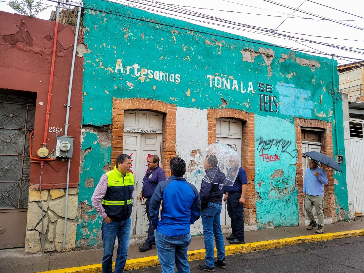 Revisan fincas de los años 1850 y 1900 en Aguascalientes, ante riesgos por lluvias