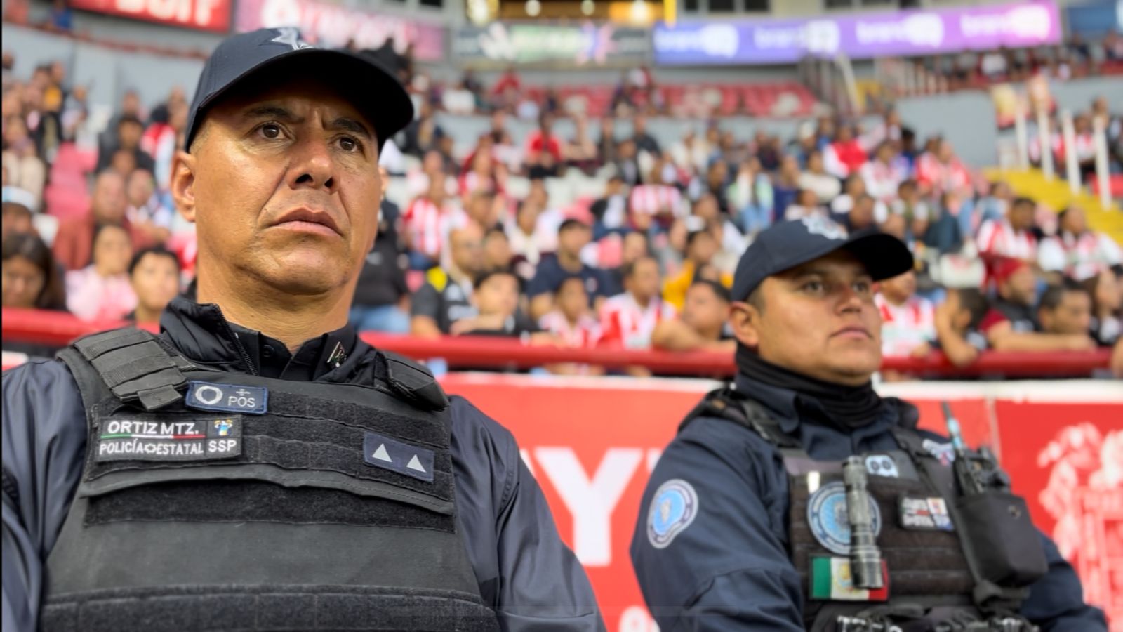 Operativo de Seguridad y Barredora, en partido del Necaxa en Aguascalientes