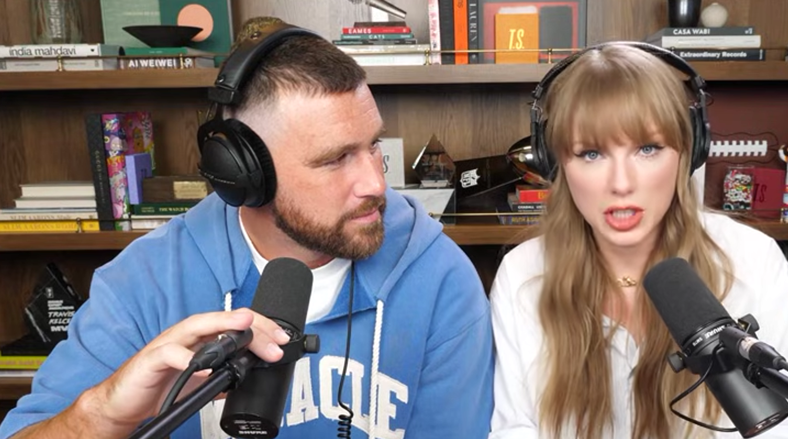 Efecto Taylor Swift: El podcast de Travis Kelce rompe récords tras la aparición de la cantante