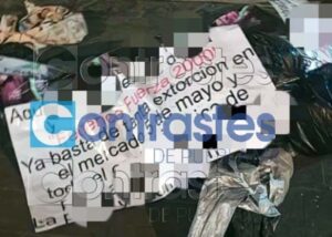Dejan dos cuerpos emplayados con mensaje amenazante a “El Fede” en Puebla