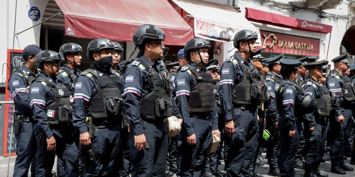 Fiestas patrias en Puebla contarán con 1,100 policías para seguridad