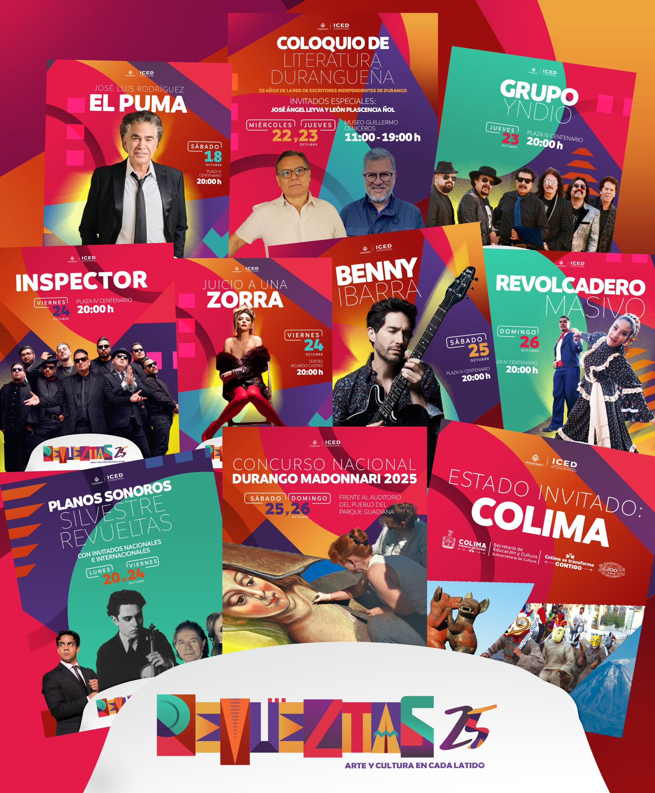 Festival Revueltas 2025: 700 artistas, 80 eventos y 9 días de arte en Durango