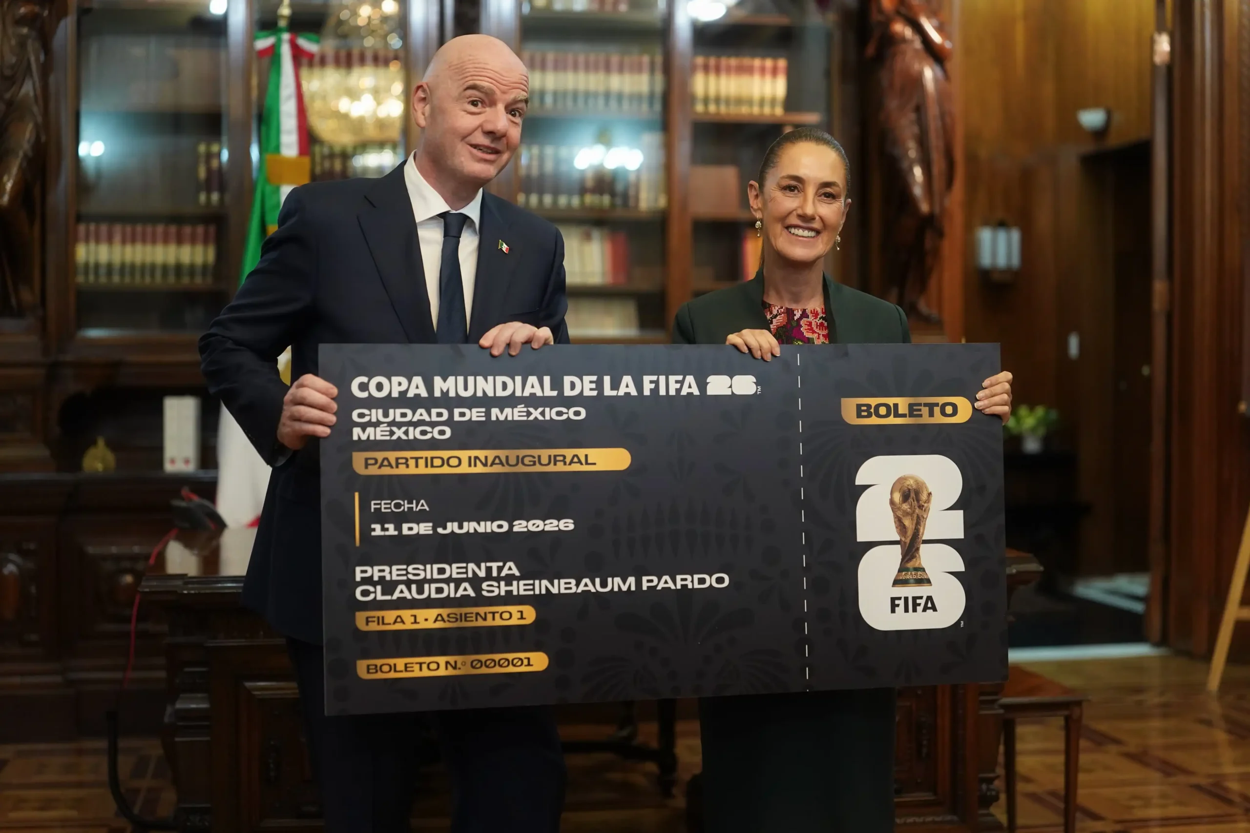 Sheinbaum ya tiene su boleto para el Mundial 2026, pero planea dárselo a alguien más