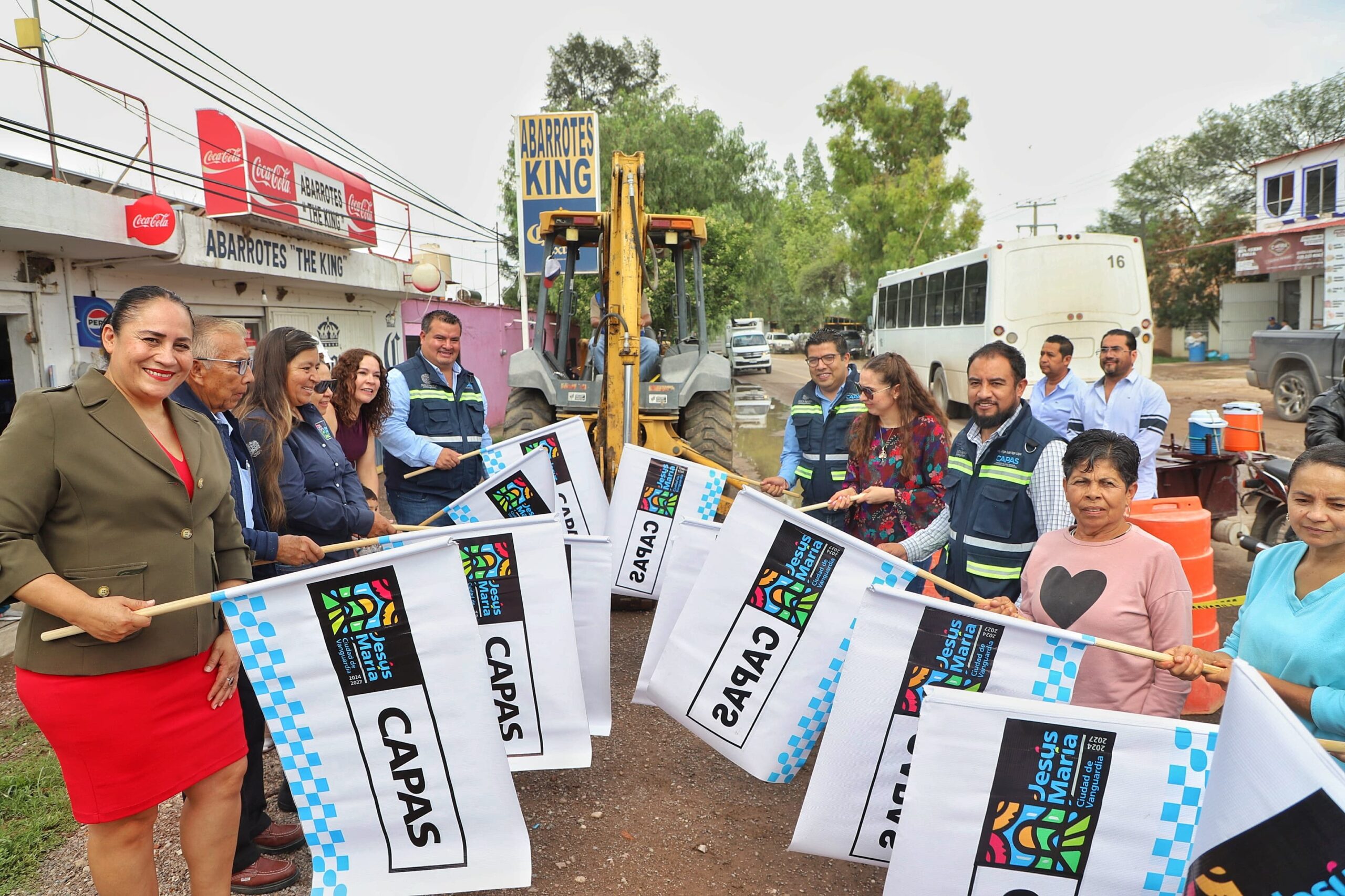 Inicia rehabilitación de drenaje sanitario en El Maguey, Jesús María